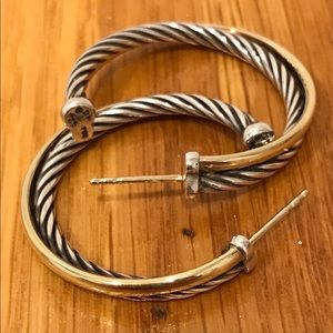David Yurman crossover earrings